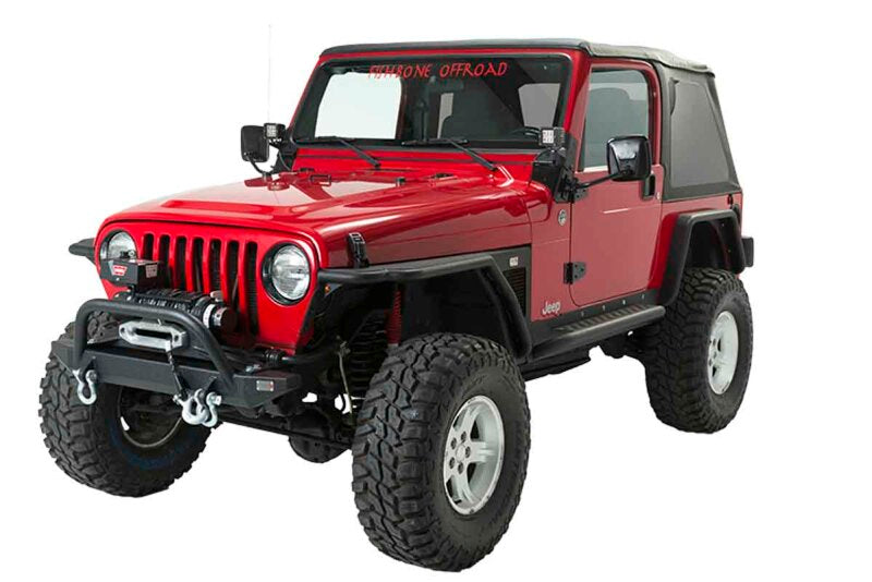 Fishbone Offroad 97-06 Jeep Wrangler TJ Rubicon Front Bumper W/Winch Guard - Blk Textured Powdercoat FBOFB22048