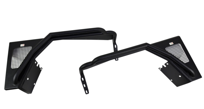 Fishbone Offroad 97-06 Jeep Wrangler TJ Steel Tube Fenders Front 3In Flare - Blk Textured Powdercoat FBOFB23029F