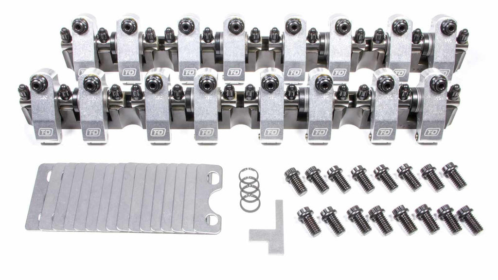 SBF Shaft Rocker Arm Kit - 1.65/1.65 Ratio - T&D Machine 7341-165/165