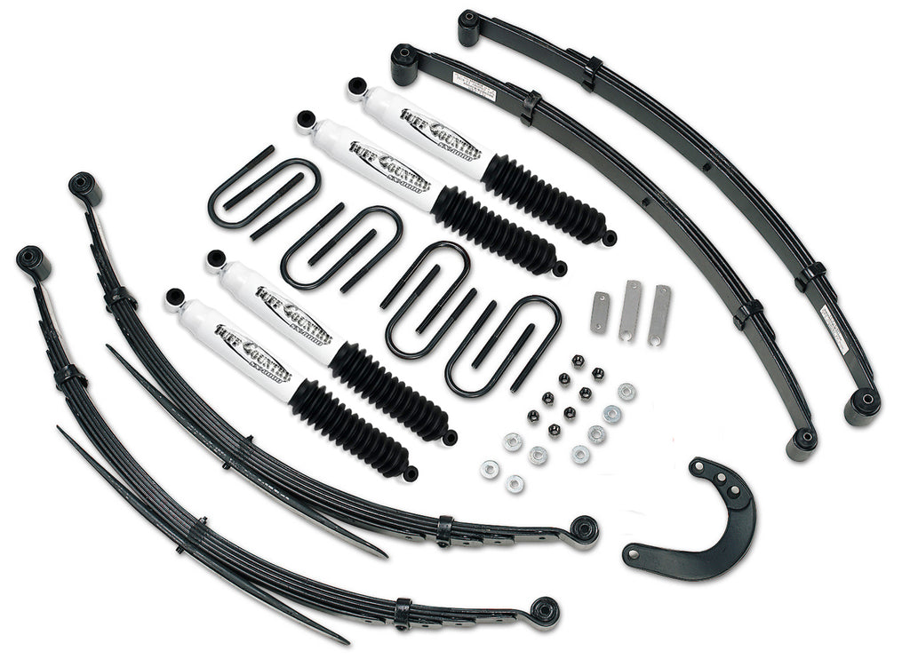 6 Inch Lift Kit 88-91 Chevy/GMC Suburban 1/2 Ton EZ-Ride w/ SX8000 Shocks Fits Models w/56 Inch long Rear Springs Tuff Country