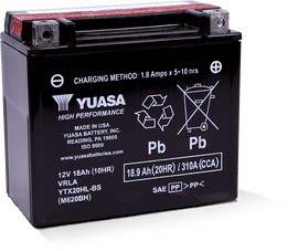 Yuasa YTX20HL-BS High Performance AGM Battery (Bottle Supplied)