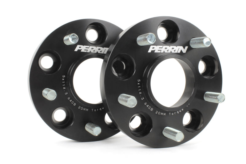PERRIN 17-21 Honda Civic Si / 22-26 Acura Integra 64.1mm 5x114.3 Wheel Spacers 20mm - Pair PERPHP-WHL-020BK