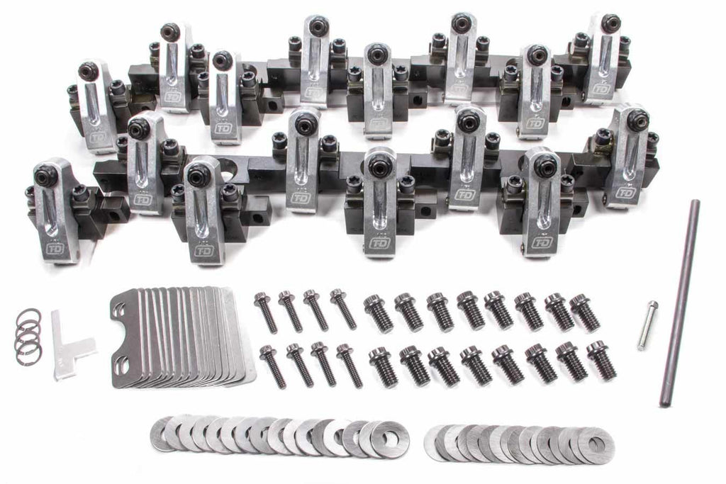 BBC Shaft Rocker Arm Kit - 1.7/1.7 Ratio - T&D Machine 3102-170/170