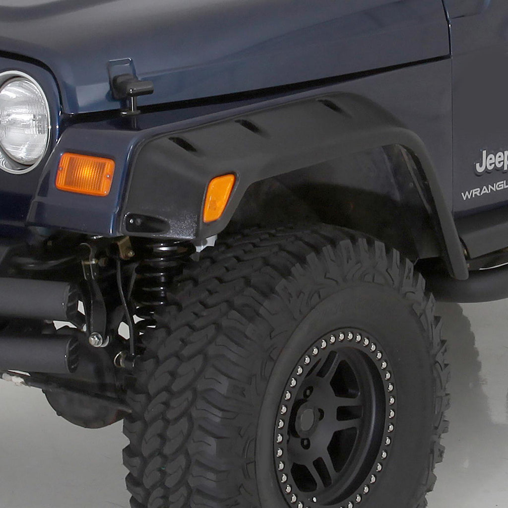 Fender Flares 97-06 Wrangler TJ/LJ 6 Inch Wide ABS Plastic Textured Black Smittybilt