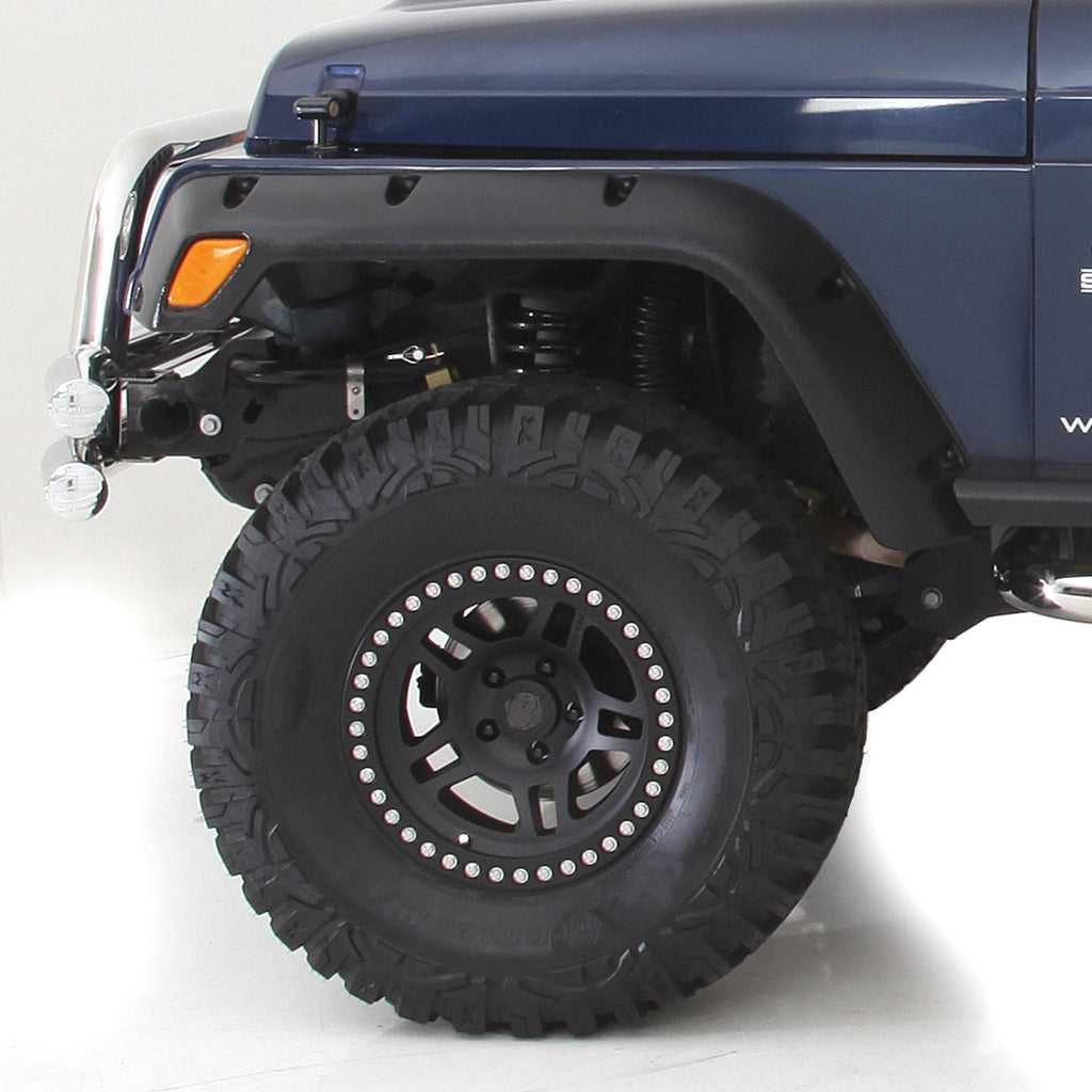 Fender Flares 97-06 Wrangler TJ/LJ 6 Inch Wide ABS Plastic Textured Black Smittybilt