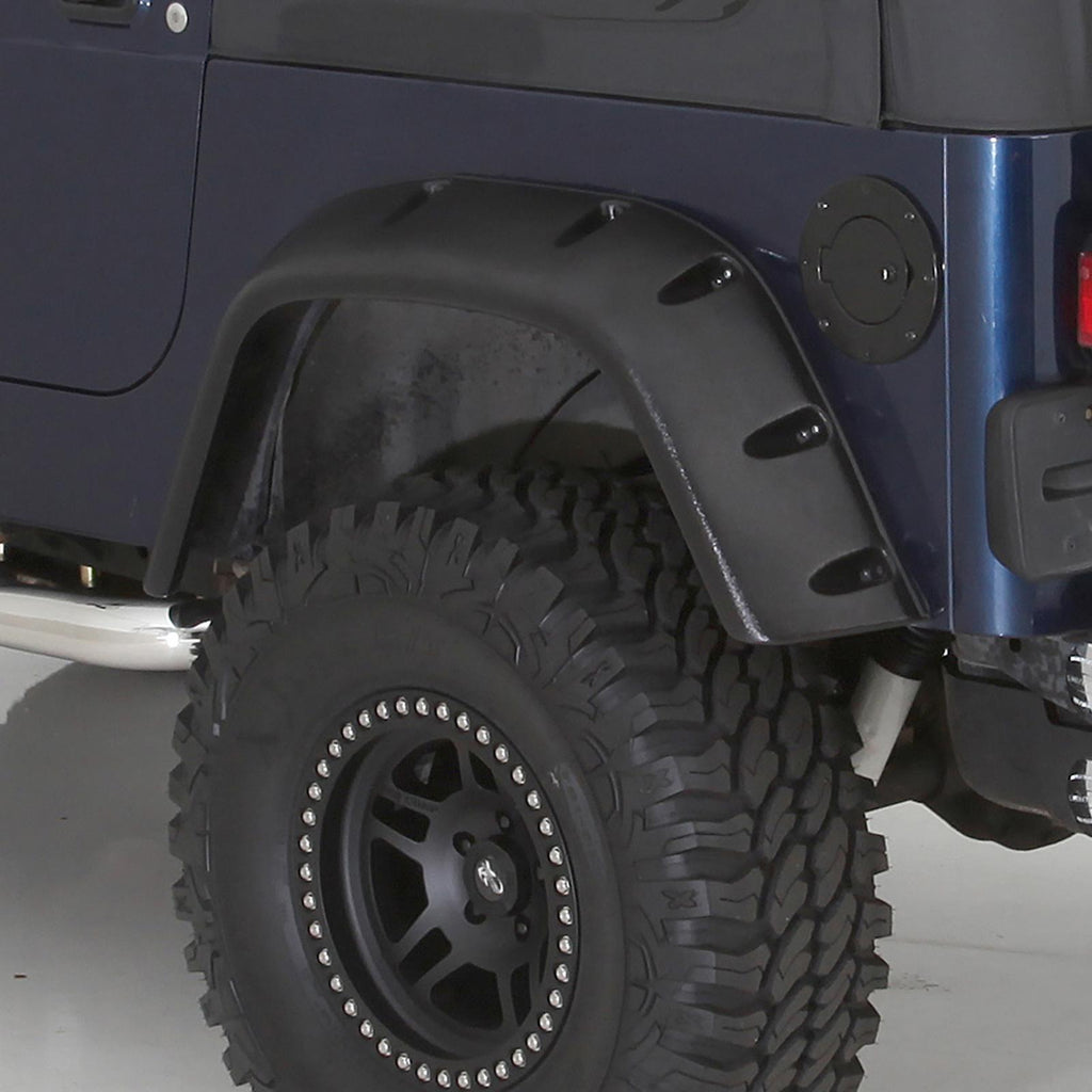 Fender Flares 97-06 Wrangler TJ/LJ 6 Inch Wide ABS Plastic Textured Black Smittybilt