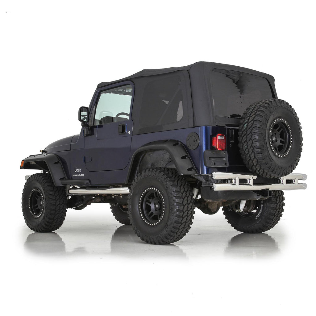 Fender Flares 97-06 Wrangler TJ/LJ 6 Inch Wide ABS Plastic Textured Black Smittybilt