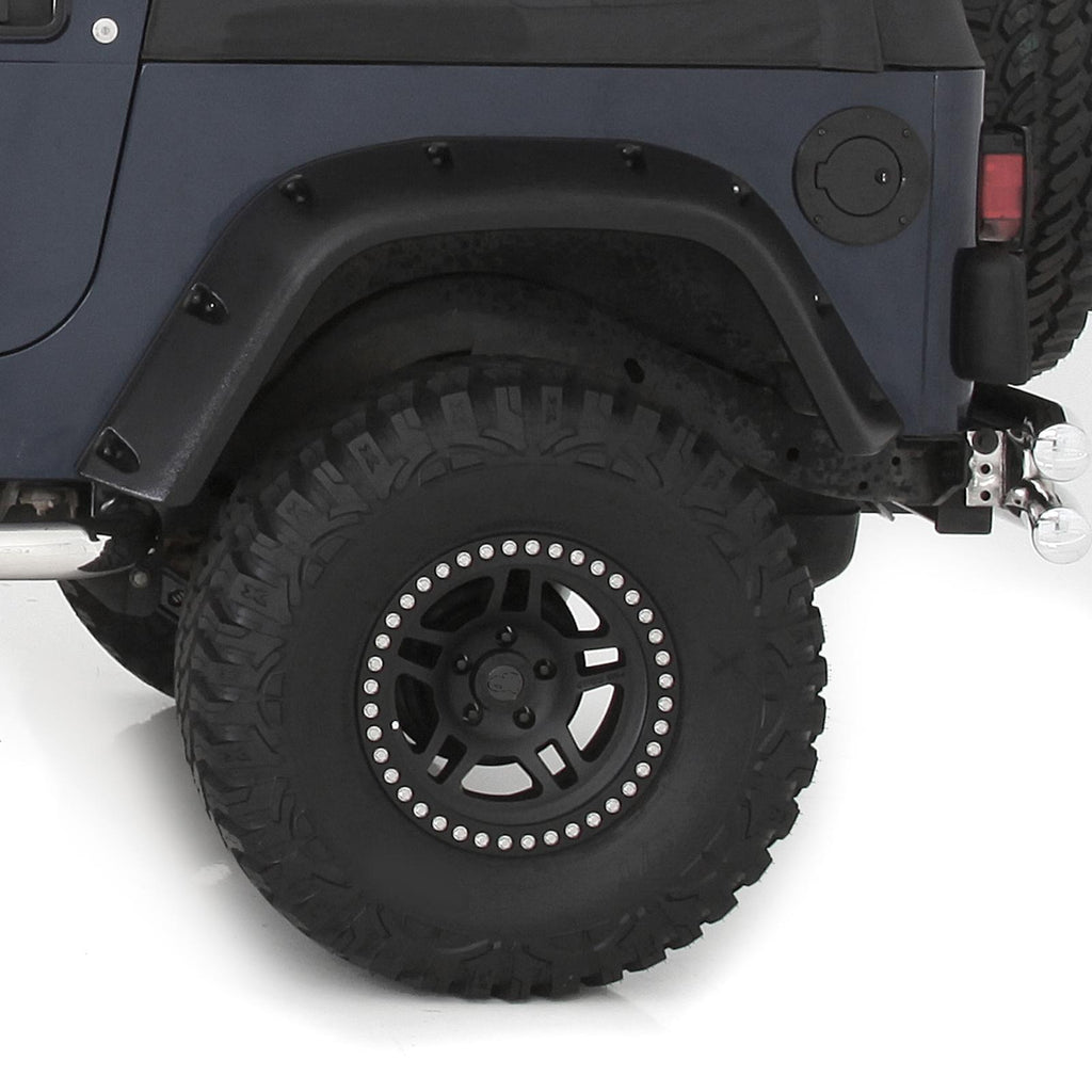 Fender Flares 97-06 Wrangler TJ/LJ 6 Inch Wide ABS Plastic Textured Black Smittybilt