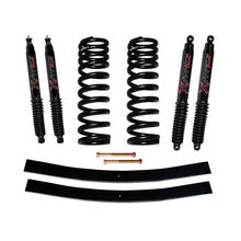Load image into Gallery viewer, F-100 Suspension Lift Kit 70-72 Ford F-100 w/Shock Black MAX Shocks 1.5-2 Inch Lift Incl. Front Coil Springs Rear Add-A-Leafs Skyjacker