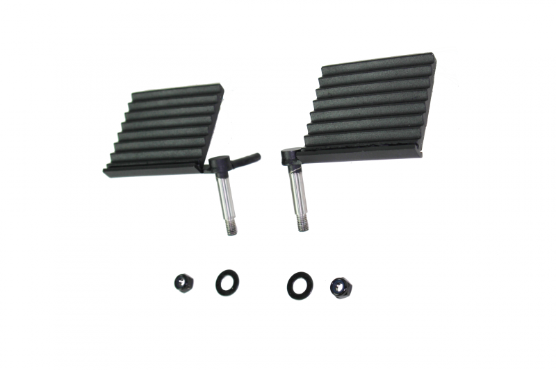 Fishbone Offroad 76-06 Jeep CJ YJ TJ Wrangler Foot Peg Set Gloss - Black FBOFB21078