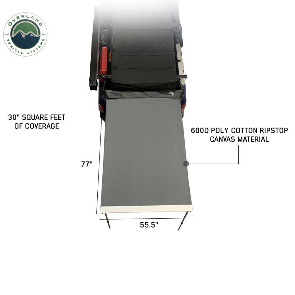 Nomadic Awning 4.5 The Perfect 4.5 Awning with Black Cover Overland Vehicle Systems - Overland Vehicle Systems 18039909 HYDZ_18039909