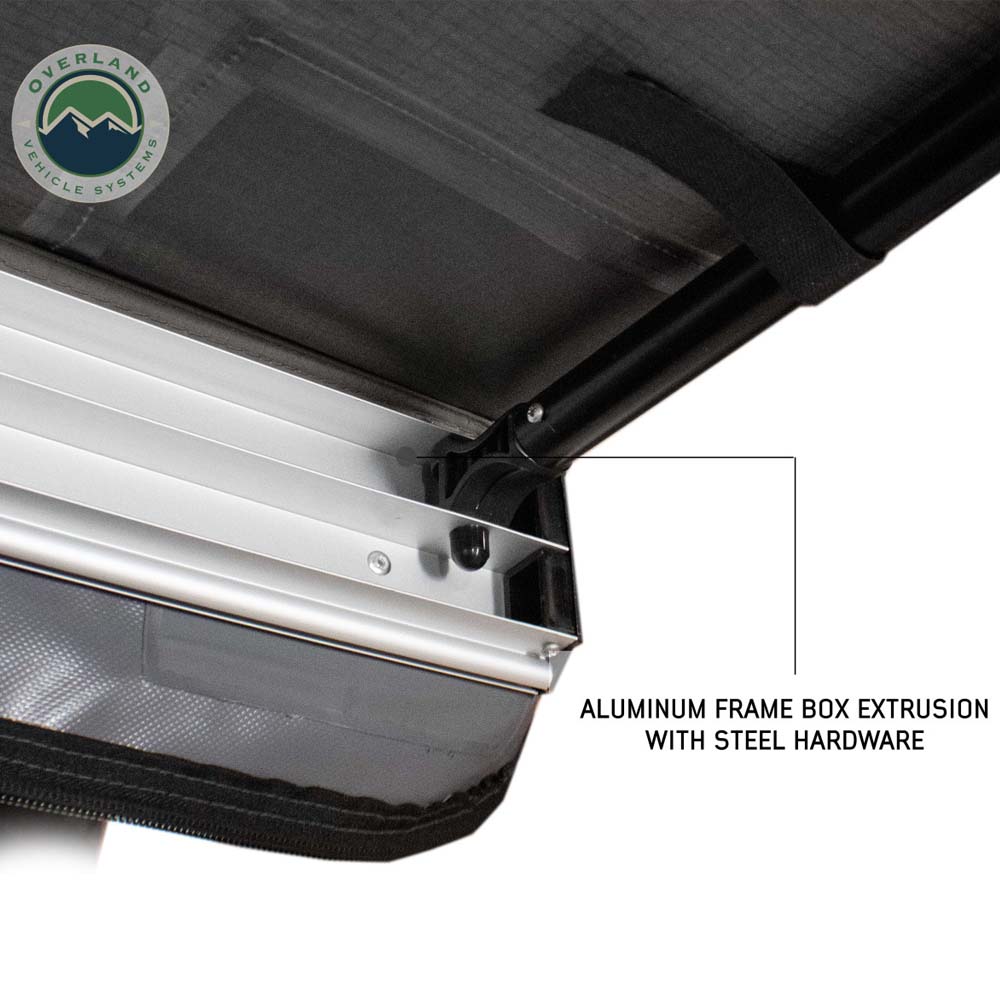 Nomadic Awning 4.5 The Perfect 4.5 Awning with Black Cover Overland Vehicle Systems - Overland Vehicle Systems 18039909 HYDZ_18039909