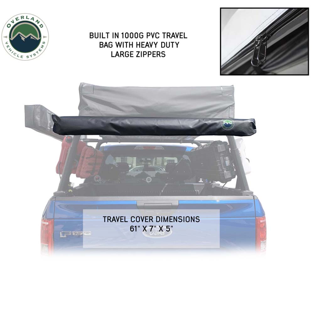 Nomadic Awning 4.5 The Perfect 4.5 Awning with Black Cover Overland Vehicle Systems - Overland Vehicle Systems 18039909 HYDZ_18039909