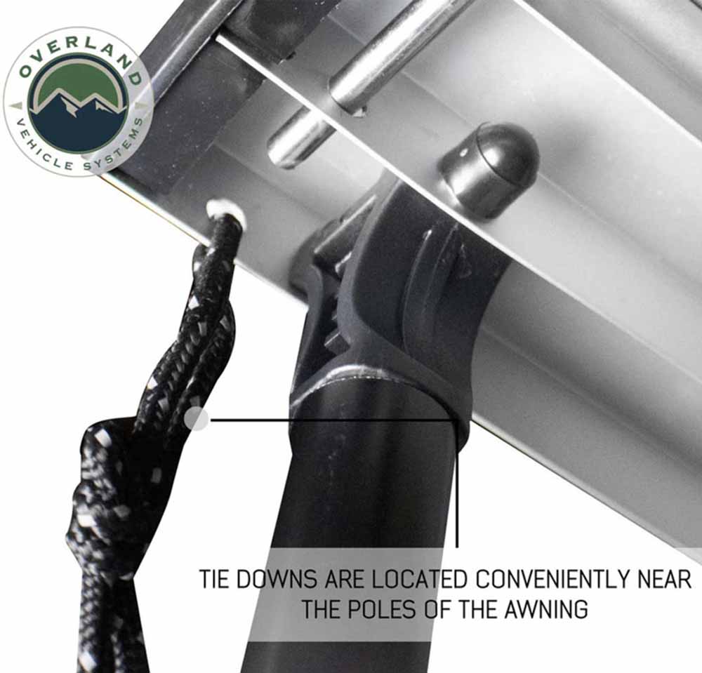 Nomadic Awning 2.0 - 6.5' with Black Cover Overland Vehicle Systems - Overland Vehicle Systems 18049909 HYDZ_18049909