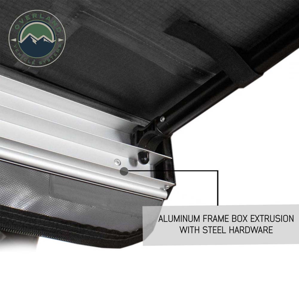 Nomadic Awning 2.0 - 6.5' with Black Cover Overland Vehicle Systems - Overland Vehicle Systems 18049909 HYDZ_18049909