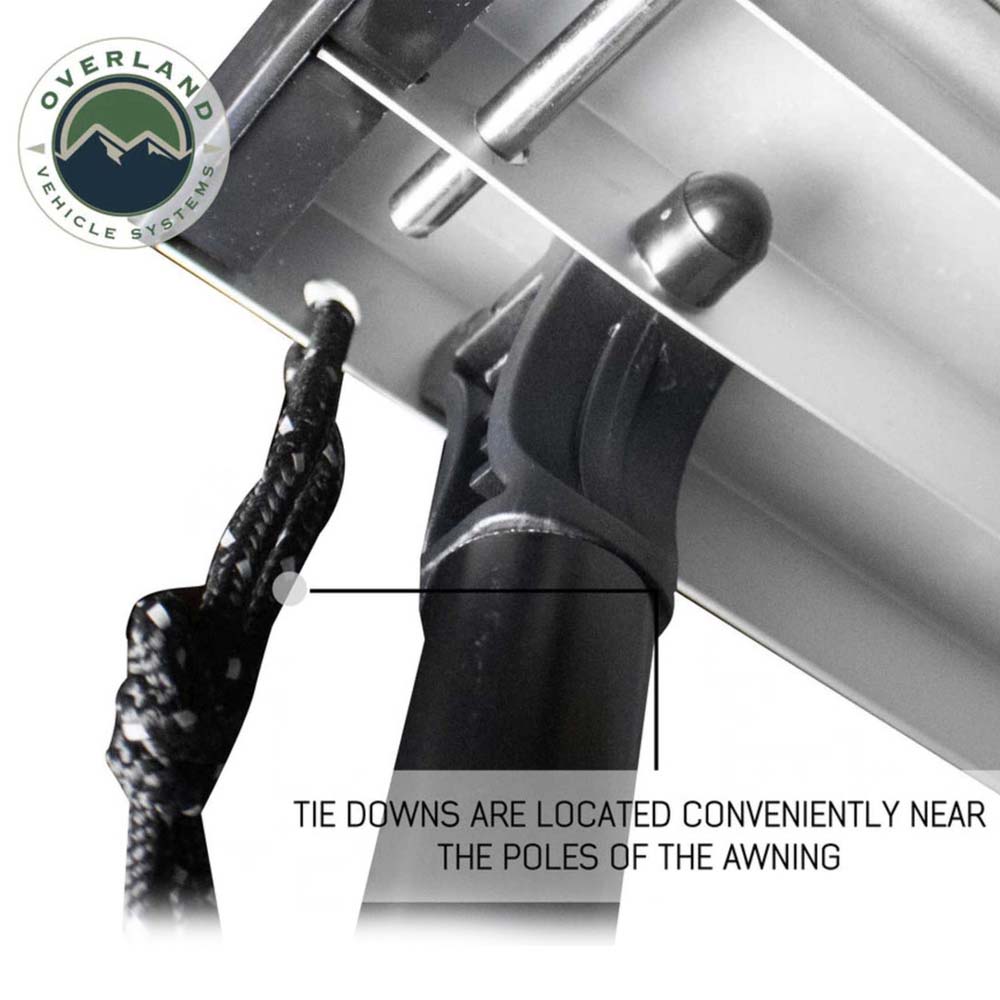 Nomadic Awning 2.5 - 8.0 ft. with Black Cover Overland Vehicle Systems - Overland Vehicle Systems 18059909 HYDZ_18059909