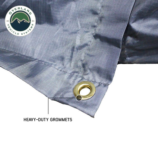 HD Nomadic 2.0 Awning Room Enclosure, Grey Body, Green Trim (4 Walls and Floor) Overland Vehicle Systems - Overland Vehicle Systems 18089920 HYDZ_18089920