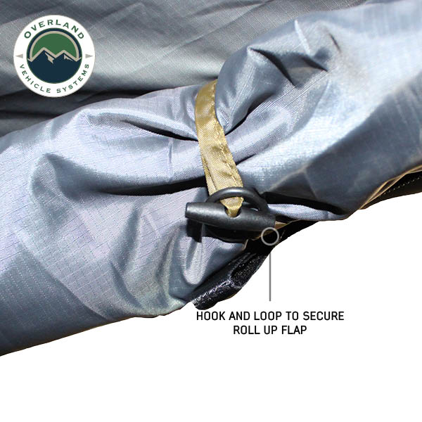 HD Nomadic 2.0 Awning Room Enclosure, Grey Body, Green Trim (4 Walls and Floor) Overland Vehicle Systems - Overland Vehicle Systems 18089920 HYDZ_18089920