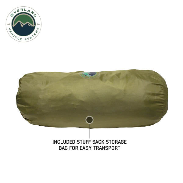 HD Nomadic 2.0 Awning Room Enclosure, Grey Body, Green Trim (4 Walls and Floor) Overland Vehicle Systems - Overland Vehicle Systems 18089920 HYDZ_18089920