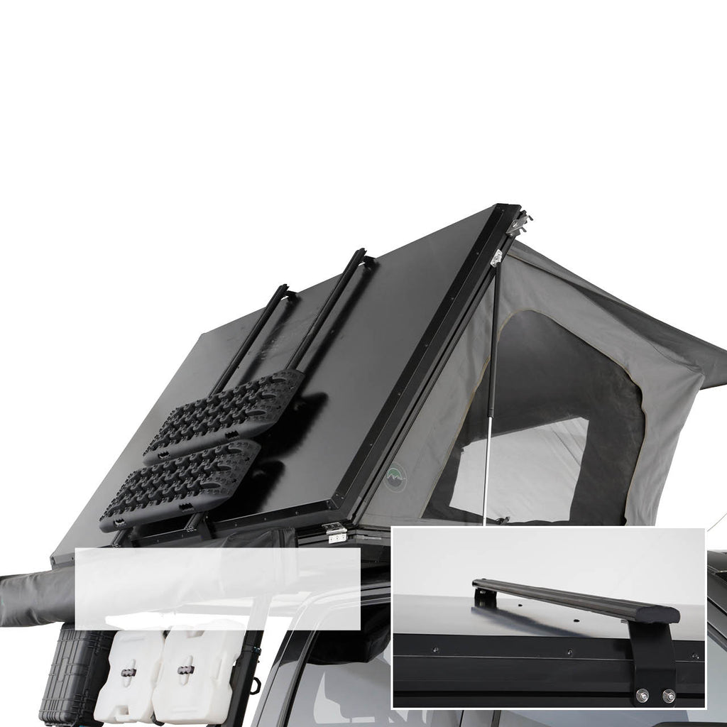 Aluminum Clam Shell Roof Top Tent Sidewinder Side Opening Overland Vehicle Systems - Overland Vehicle Systems 18109901 HYDZ_18109901