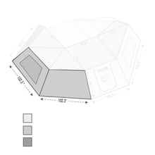 Load image into Gallery viewer, Nomadic Awning 270 Awning Side Wall - Shop Now Overland Vehicle Systems - Overland Vehicle Systems 18139910 HYDZ_18139910