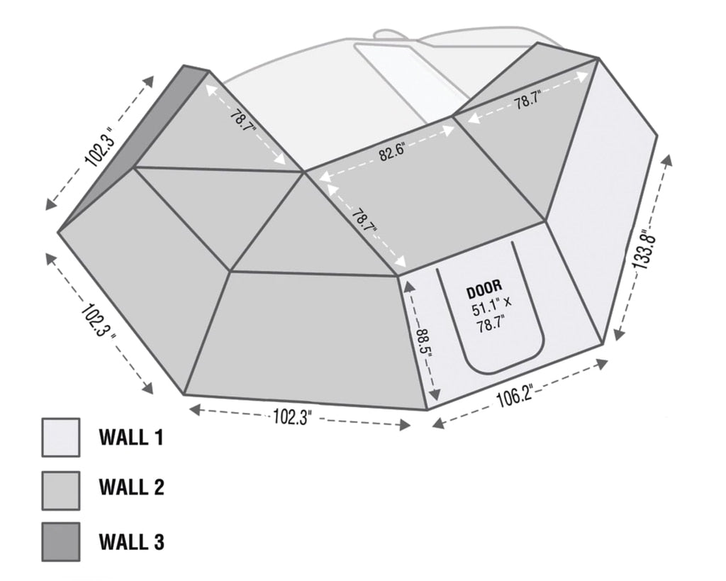 Nomadic 270 Awning Wall Kit Enhance Your Outdoor Experience Overland Vehicle Systems