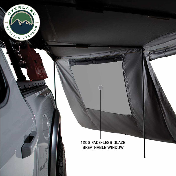 Nomadic Awning 180 Degree Side Wall with Window Overland Vehicle Systems - Overland Vehicle Systems 18159910 HYDZ_18159910
