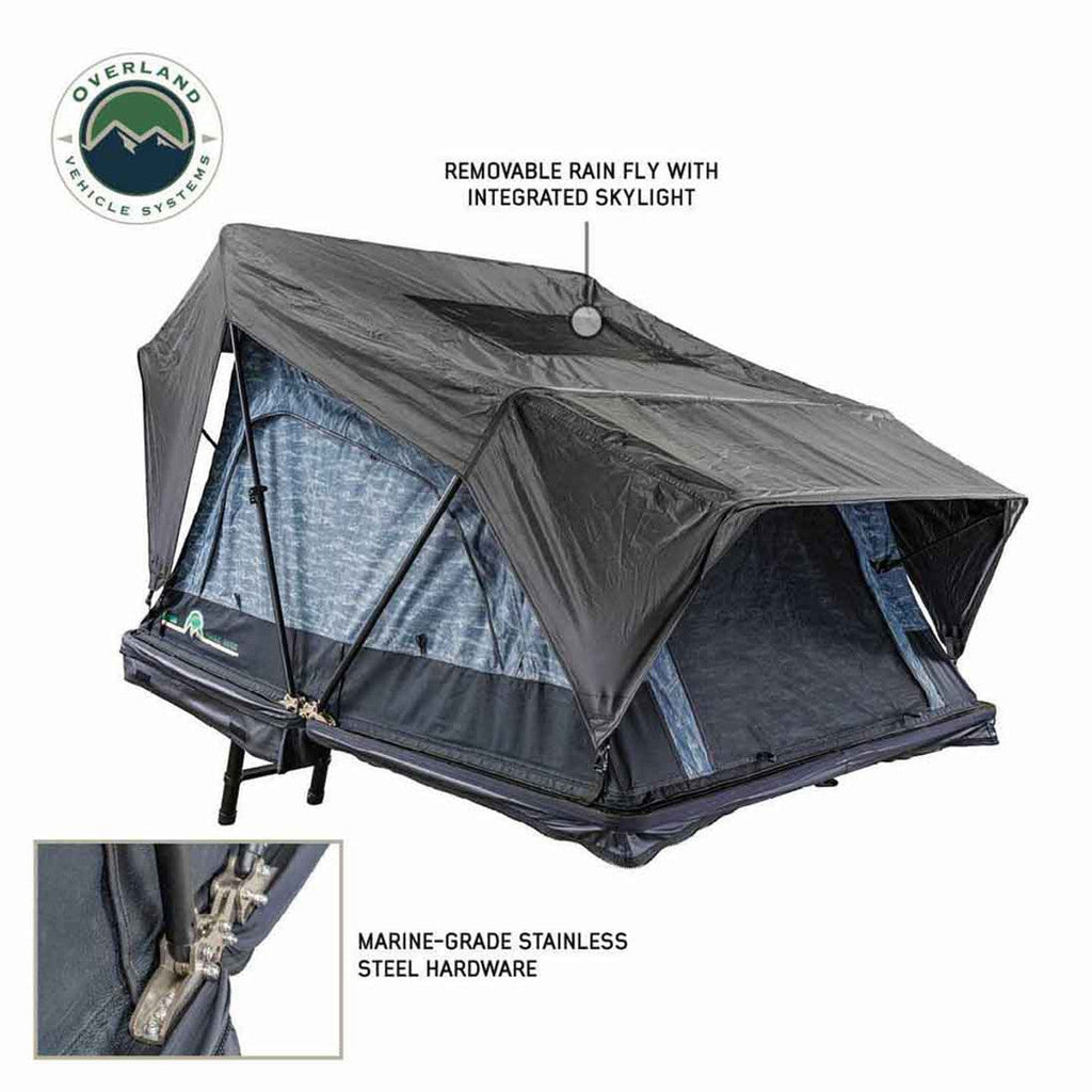 XD Sherpa S2S - Soft Sided Roof Top Tent, 2 Person, Grey Body and Black Rainfly Overland Vehicle Systems - Overland Vehicle Systems 18209902 HYDZ_18209902
