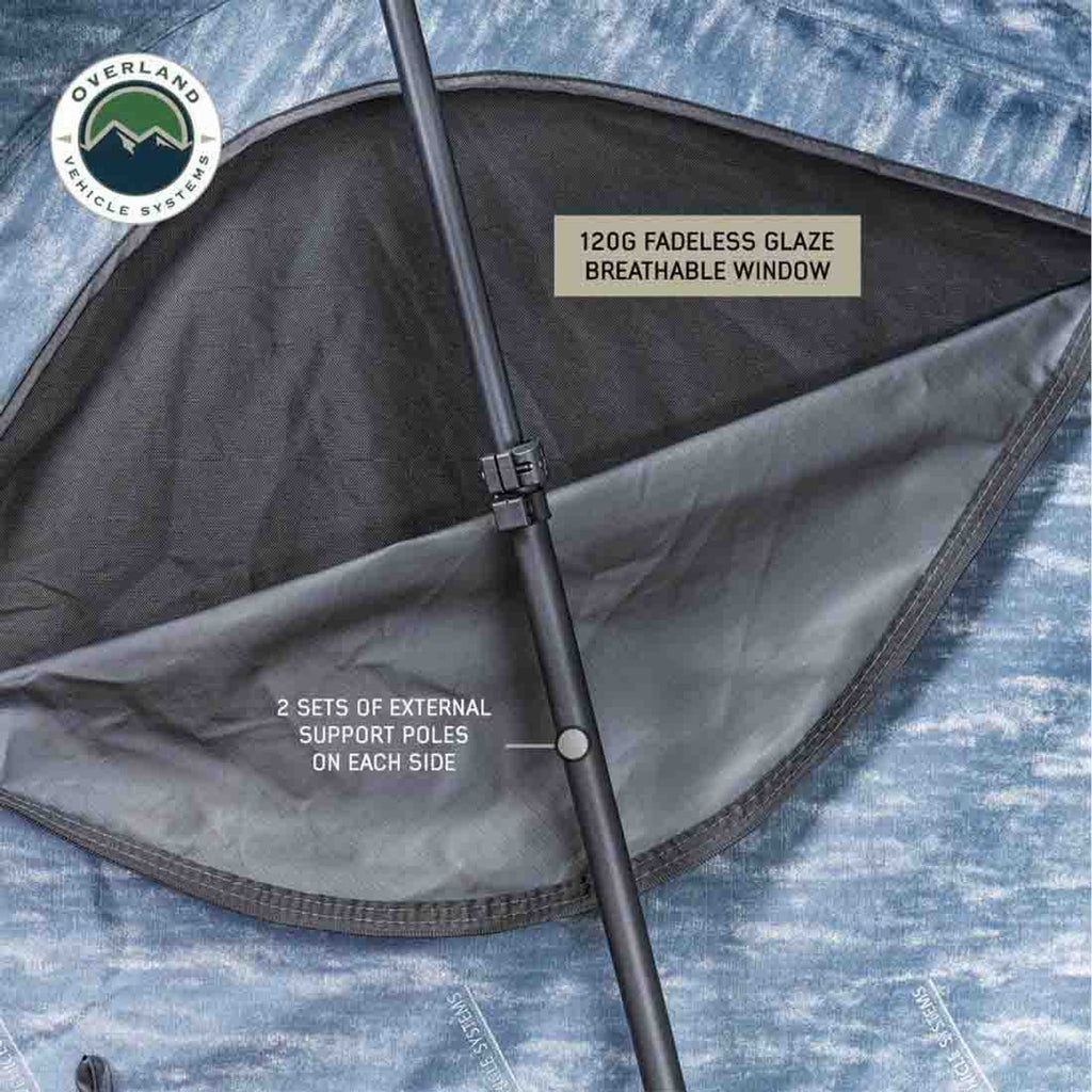 XD Sherpa S3S - Soft Sided Roof Top Tent, 3 Person, Grey Body and Black Rainfly Overland Vehicle Systems