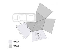 Load image into Gallery viewer, Shop Overland Vehicle Systems Freestanding Driver Side Nomadic 270 LT Awning Wall 1 Overland Vehicle Systems - Overland Vehicle Systems 18299909 HYDZ_18299909