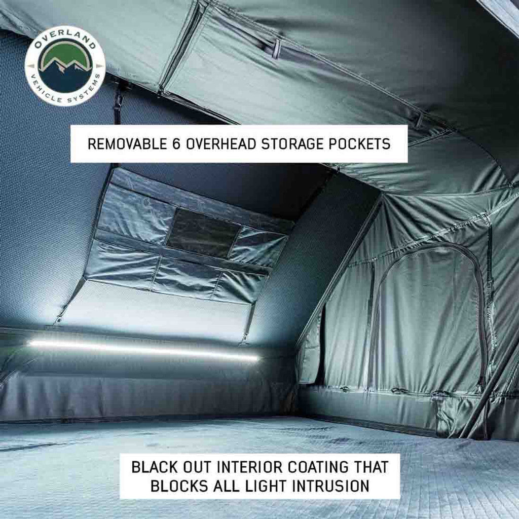 XD Everest 2 - Cantilever Aluminum Roof Top Tent, 2 Person, Grey Body and Black Rainfly Overland Vehicle Systems - Overland Vehicle Systems 18489902 HYDZ_18489902