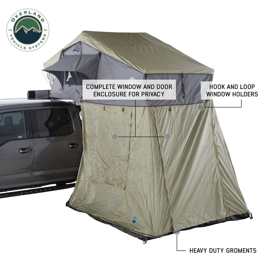 Nomadic 3 Roof Top Tent Annex Room With Floor & Cover Overland Vehicle Systems - Overland Vehicle Systems 18539936 HYDZ_18539936