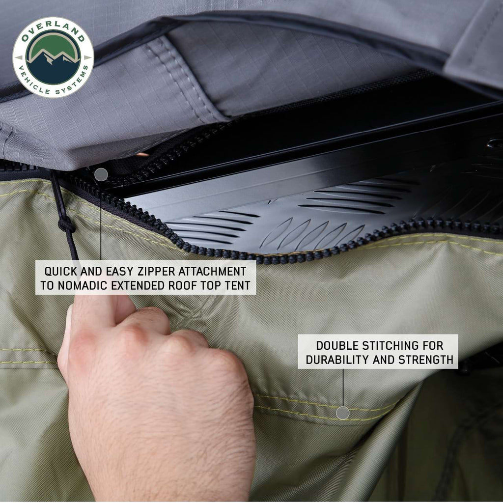 Nomadic 3 Roof Top Tent Annex Room With Floor & Cover Overland Vehicle Systems - Overland Vehicle Systems 18539936 HYDZ_18539936