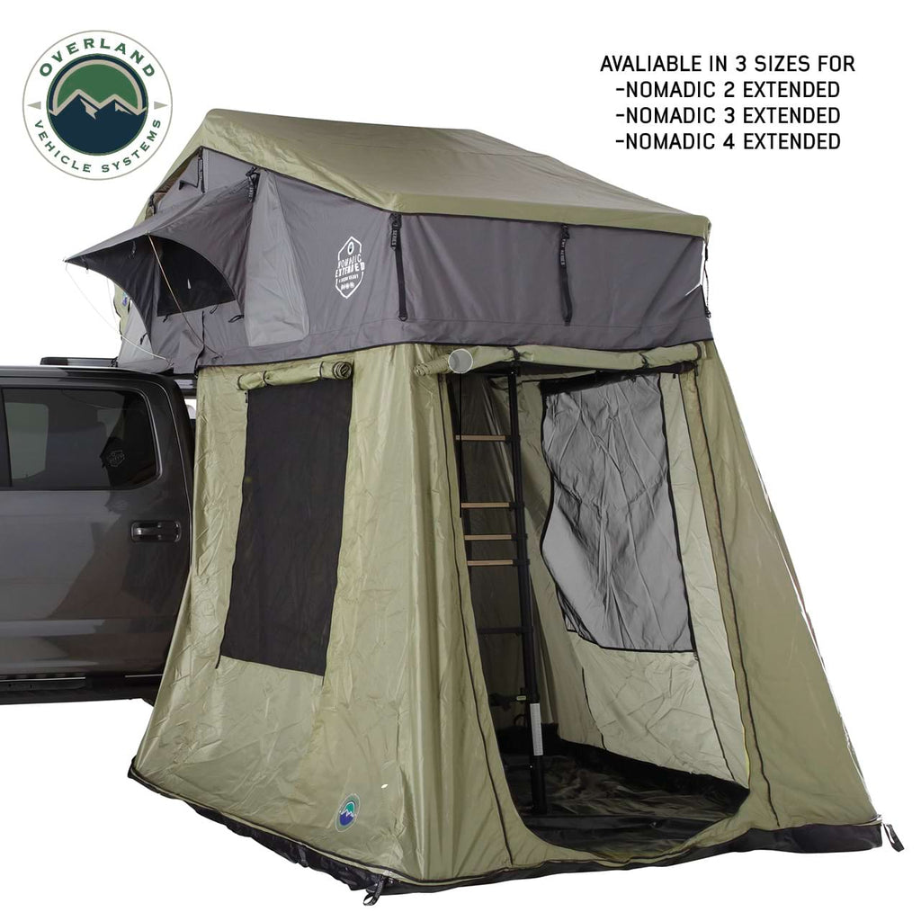 Nomadic 3 Roof Top Tent Annex Room With Floor & Cover Overland Vehicle Systems - Overland Vehicle Systems 18539936 HYDZ_18539936