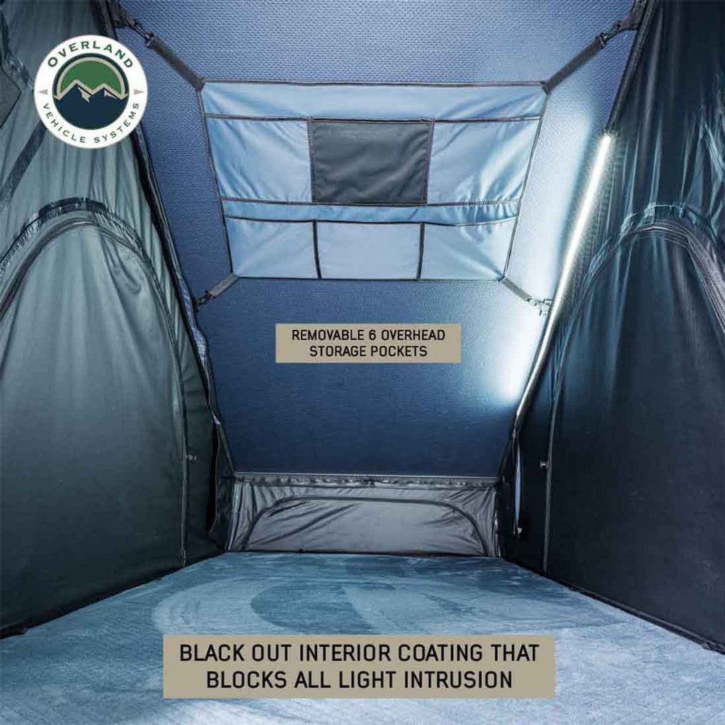 XD Lohtse - Clamshell Aluminum Roof Top Tent, 2 Person, Grey Body and Black Rainfly Overland Vehicle Systems - Overland Vehicle Systems 18589902 HYDZ_18589902