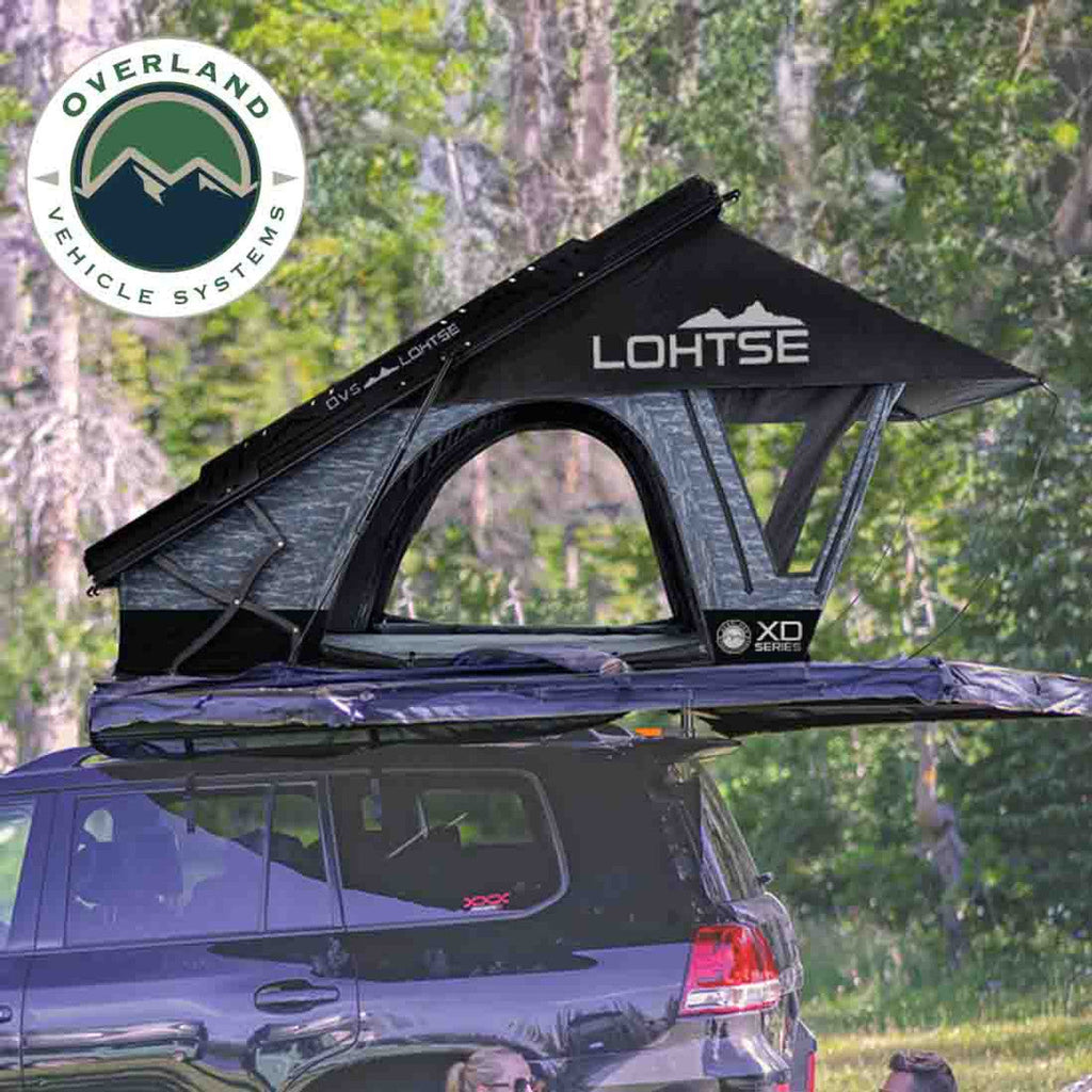 XD Lohtse - Clamshell Aluminum Roof Top Tent, 2 Person, Grey Body and Black Rainfly Overland Vehicle Systems - Overland Vehicle Systems 18589902 HYDZ_18589902
