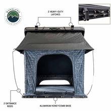 Load image into Gallery viewer, XD Lohtse - Clamshell Aluminum Roof Top Tent, 2 Person, Grey Body and Black Rainfly Overland Vehicle Systems
