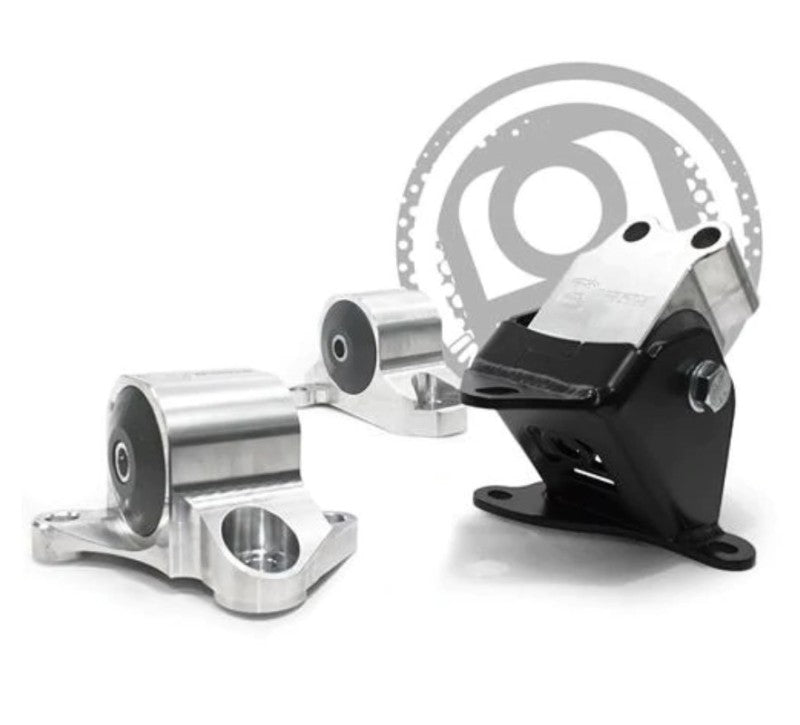 Innovative 96-00 Civic B/D Series Silver Aluminum Mounts 60A Bushings (3 Bolt) INMB10051-60A