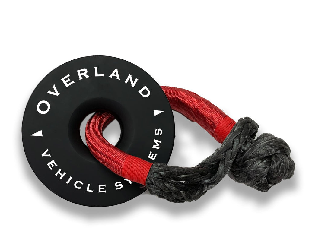 Soft Shackle Recovery Ring Combo Pack - 45,000 lb - Black Overland Vehicle Systems - Overland Vehicle Systems 19-6580 HYDZ_19-6580