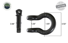 Load image into Gallery viewer, Recovery Shackle 19010201 3/4 4.75 Ton Black Sold In Pairs Overland Vehicle Systems