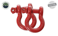 Load image into Gallery viewer, 19010204 Recovery Shackle 3/4 Inch 4.75 Ton Red - Sold In Pairs Overland Vehicle Systems