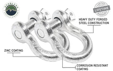 Load image into Gallery viewer, Recovery Shackle D-Ring Bow Shackle vs Soft Shackle Overland Vehicle Systems