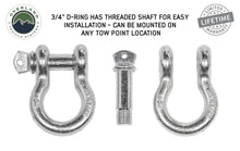 Load image into Gallery viewer, Recovery Shackle D-Ring Bow Shackle vs Soft Shackle Overland Vehicle Systems