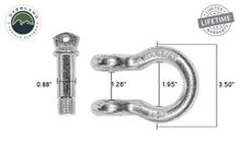 Load image into Gallery viewer, Recovery Shackle D-Ring Bow Shackle vs Soft Shackle Overland Vehicle Systems - Overland Vehicle Systems 19010205 HYDZ_19010205