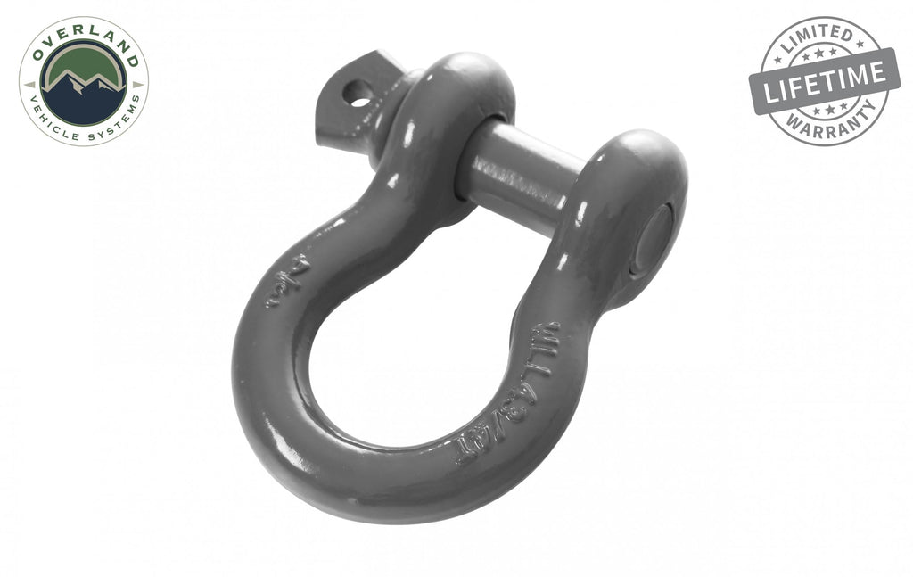 Buy Overland Vehicle Systems Recovery Shackle D Ring 3/4 Inch 4.75 Ton Grey Overland Vehicle Systems - Overland Vehicle Systems 19010206 HYDZ_19010206