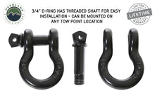 Load image into Gallery viewer, Recovery Shackle 19019901 3/4 4.75 Ton Black Overland Vehicle Systems