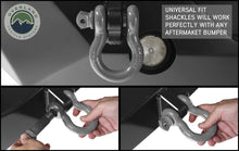 Load image into Gallery viewer, Recovery Shackle 3/4 Inch 4.75 Ton - Gray Universal Overland Vehicle Systems