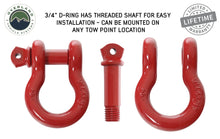 Load image into Gallery viewer, 19019904 Recovery Shackle 3/4 Inch 4.75 Ton Red Overland Vehicle Systems
