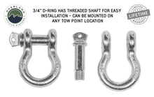 Load image into Gallery viewer, Recovery Shackle 3/4 4.75 Ton Zinc - D Ring Recovery Shackle Overland Vehicle Systems - Overland Vehicle Systems 19019905 HYDZ_19019905