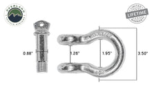 Load image into Gallery viewer, Recovery Shackle 3/4 4.75 Ton Zinc - D Ring Recovery Shackle Overland Vehicle Systems - Overland Vehicle Systems 19019905 HYDZ_19019905